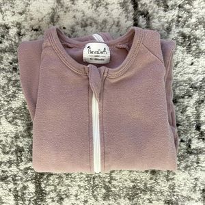 Baby girl zip up sleeper